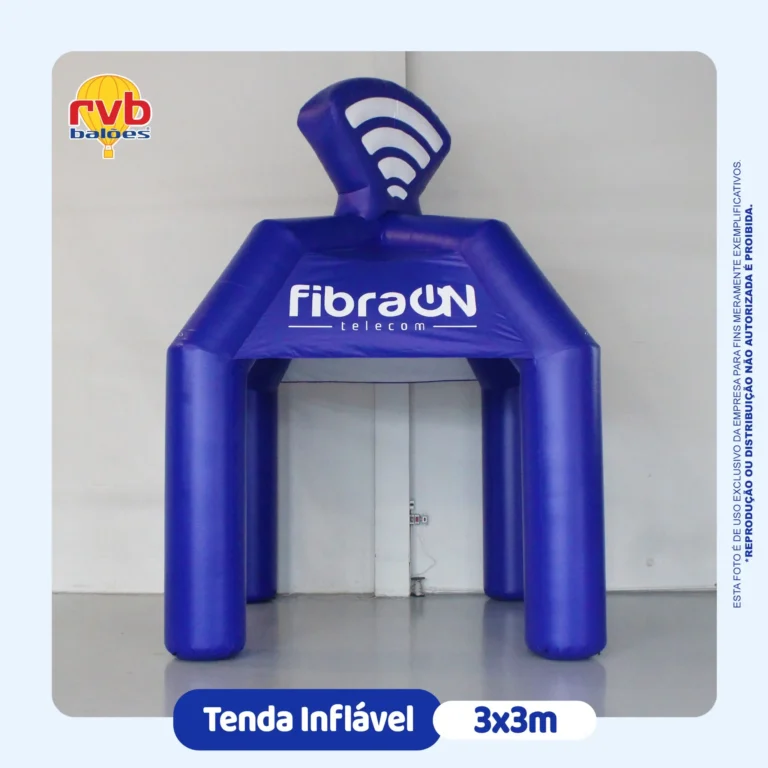 Inflável promocional Tenda Inflável Personalizada produzido pela RVB