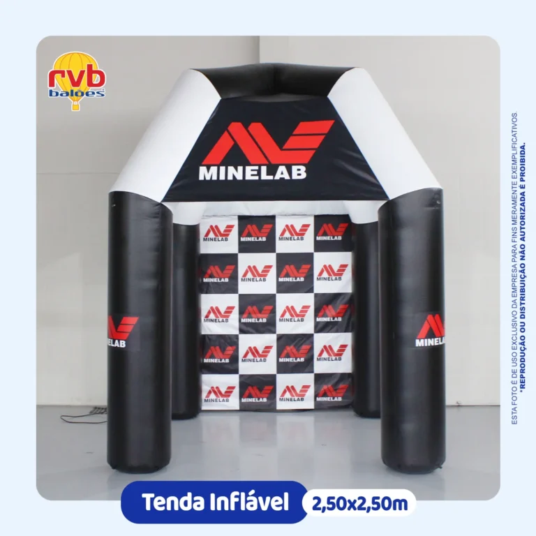 Inflável promocional Tenda Inflável Personalizada produzido pela RVB