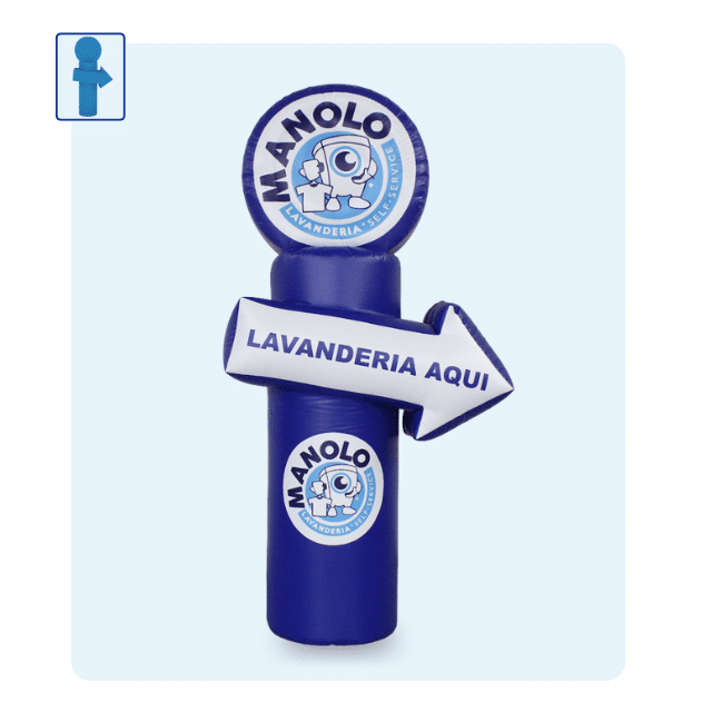 Totem Inflável com seta