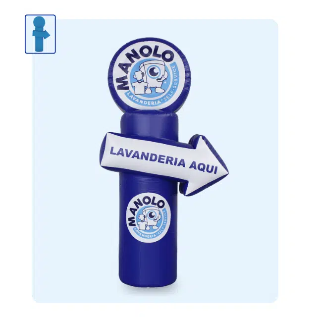 Totem Inflável com seta