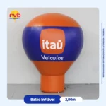 Balão inflável itau 2 metros