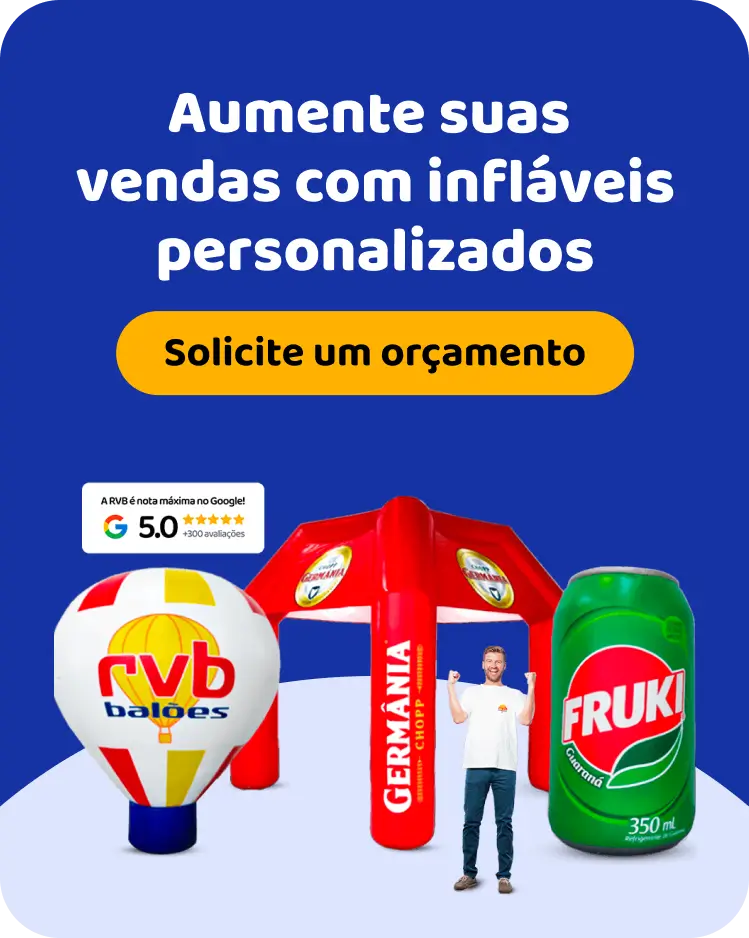 Solicite um orçamento de infláveis personalizados