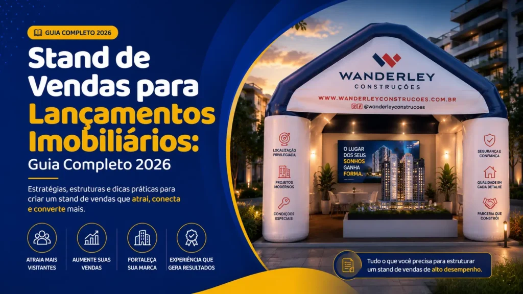 Stand de Vendas para Lançamentos Imobiliários: Guia Completo 2026