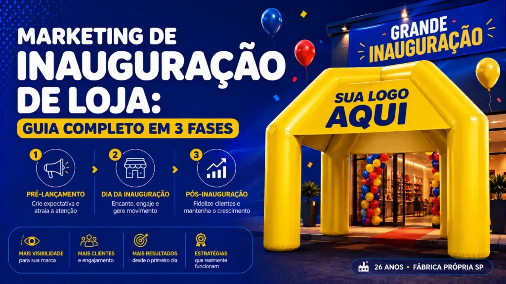 Marketing de Inauguração de Loja: Guia Completo em 3 Fases