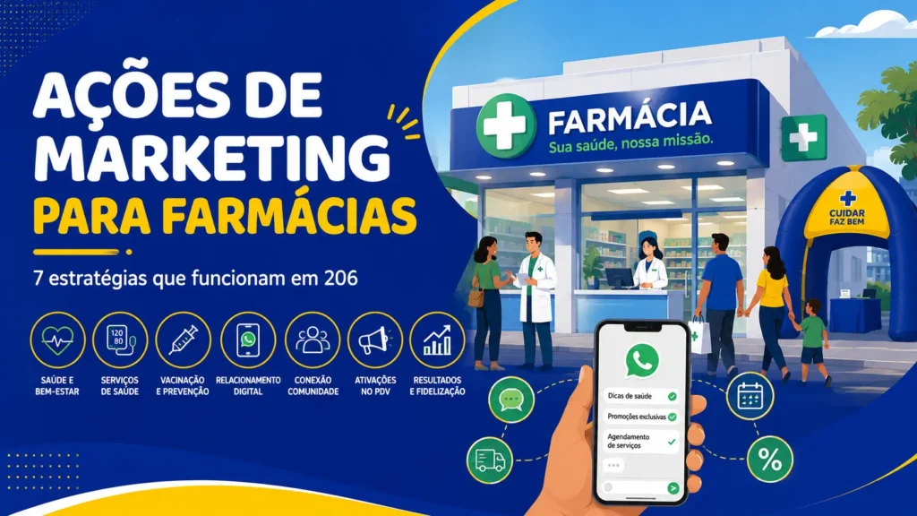 Ações de Marketing para Farmácias: 7 Estratégias que Funcionam em 2026