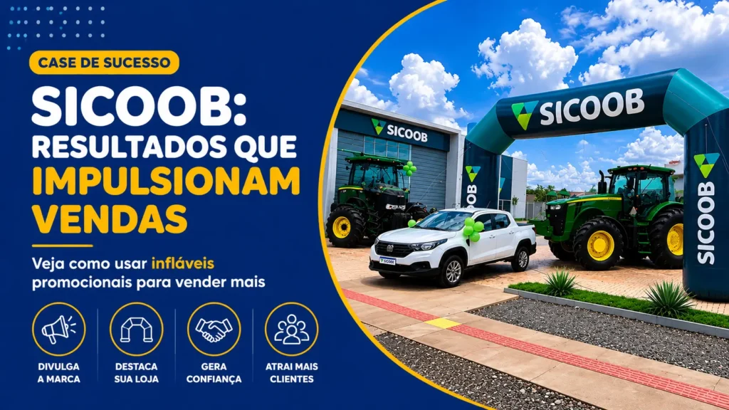 Case Sicoob: Infláveis Promocionais para Cooperativas