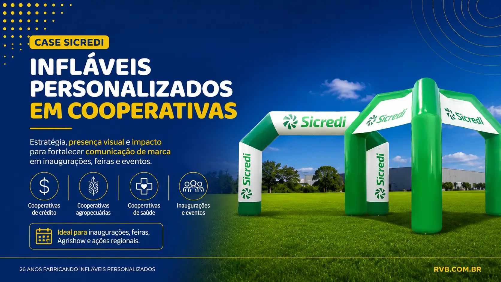 Case Sicredi: Infláveis Personalizados em Cooperativas Case Sicredi: Infláveis Personalizados em Cooperativas