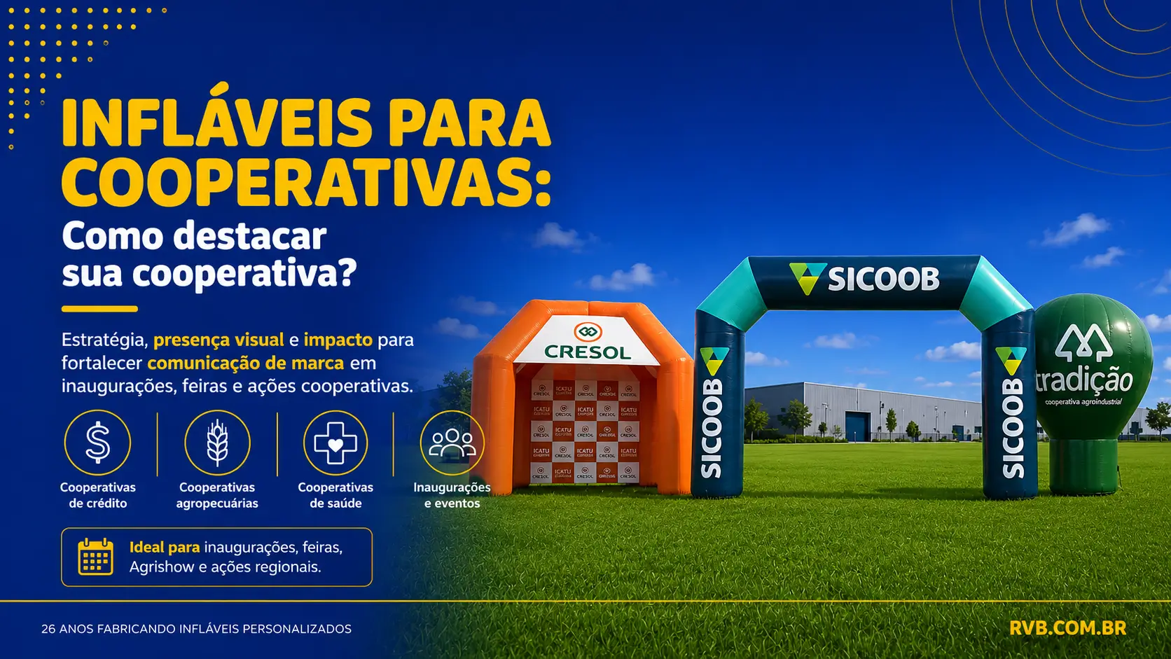 Infláveis para Cooperativas: Guia Completo 2026 Infláveis para Cooperativas: Guia Completo 2026