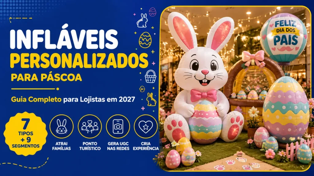 Infláveis Personalizados para Páscoa: Guia Completo 2027