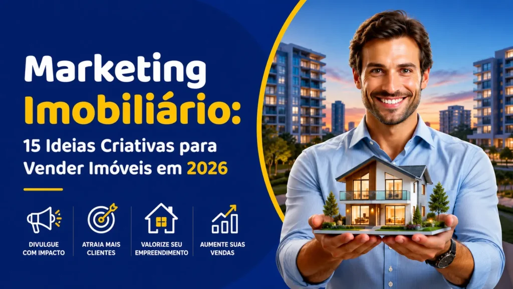 Marketing Imobiliário: 15 Ideias Criativas para Vender Imóveis em 2026