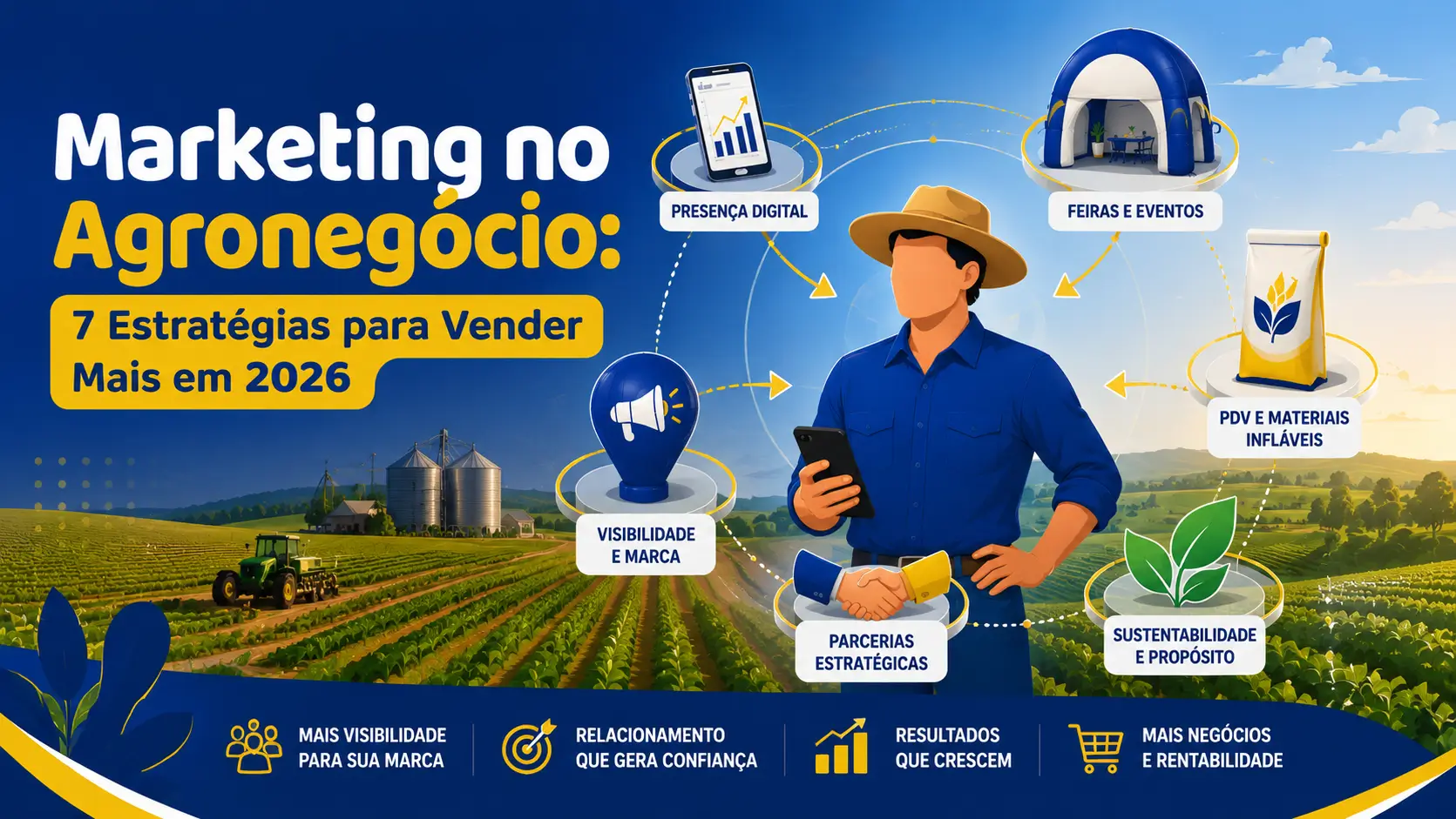 Marketing no Agronegócio: 7 Estratégias para Vender Mais em 2026 Marketing no Agronegócio: 7 Estratégias para Vender Mais em 2026