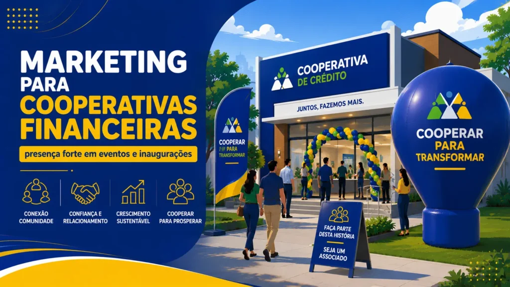Marketing para Cooperativas Financeiras: Presença Forte em Eventos e Inaugurações