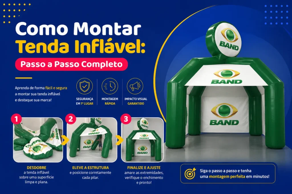 Como Montar Tenda Inflável: Passo a Passo Completo