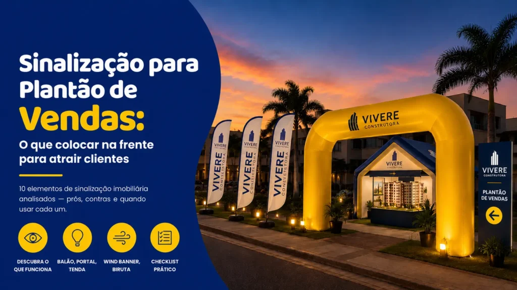 Sinalização para Plantão de Vendas: O Que Colocar na Frente para Atrair Clientes