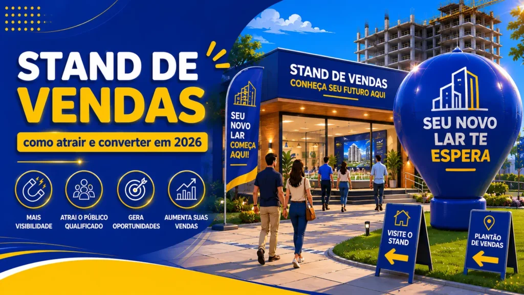 Stand de Vendas: Como Atrair e Converter em Lançamentos Imobiliários 2026