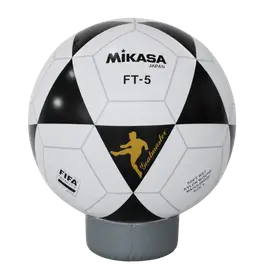 Top Ball Inflável Top ball inflável da Mikasa FT-5 preto e branco para ação esportiva em ponto de venda
