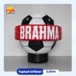 Topball Inflável Personalizado 3 metros Brahma para Cervejaria e Ação Promocional em PDV