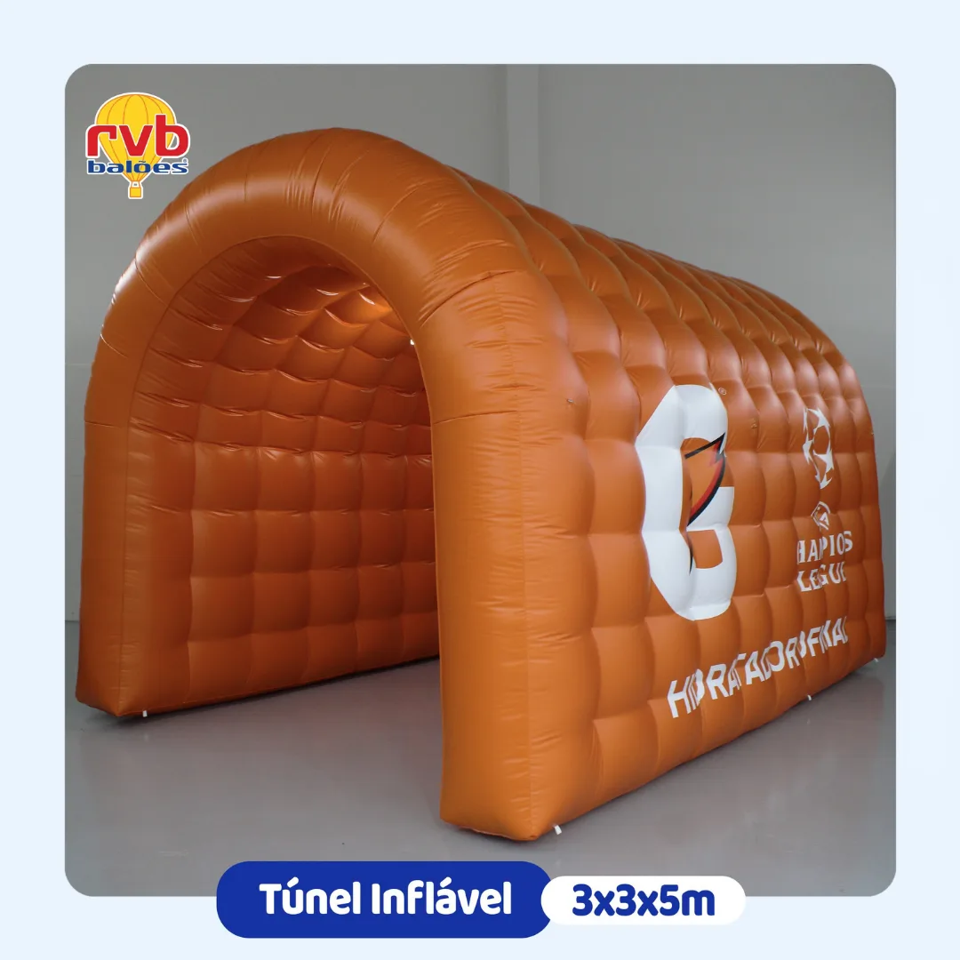 Túnel inflável personalizado 3x3x5 metros Gatorade para entrada de atletas em evento esportivo