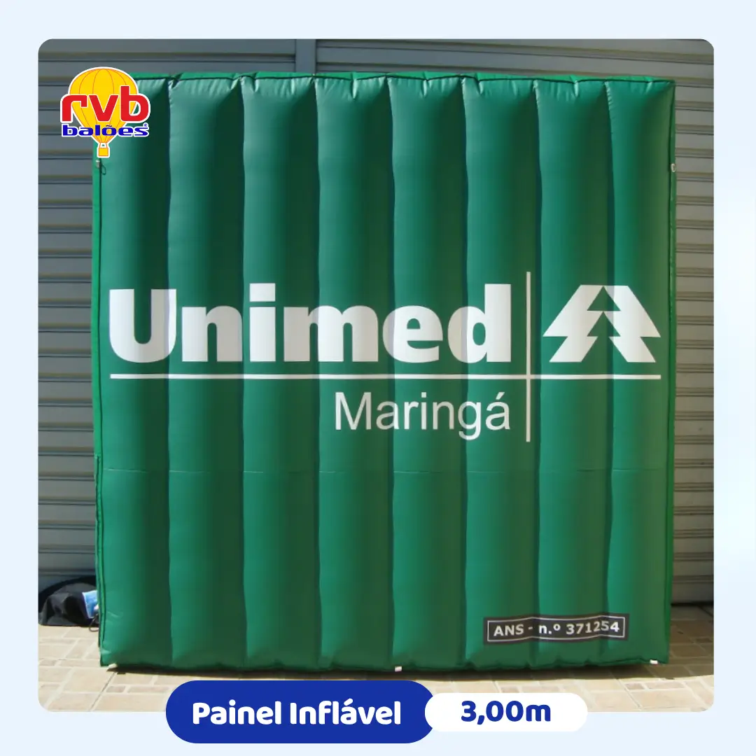 Painel inflável para unimed maringa pr