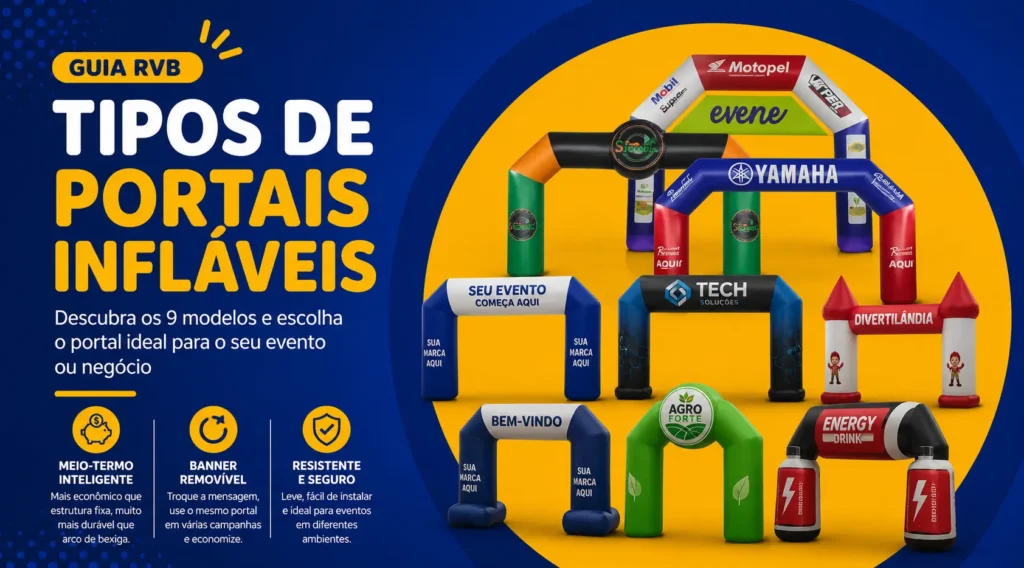 Tipos de Portal Inflável: Modelos e Onde Usar