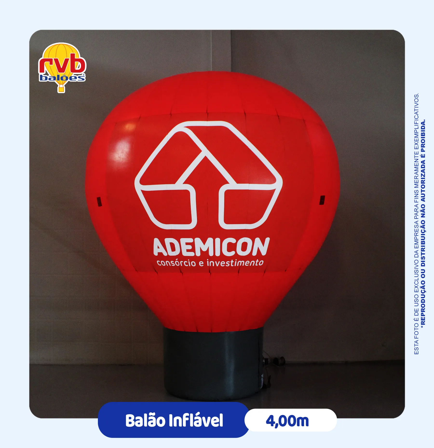 Balão inflável Ademicon 4 metros