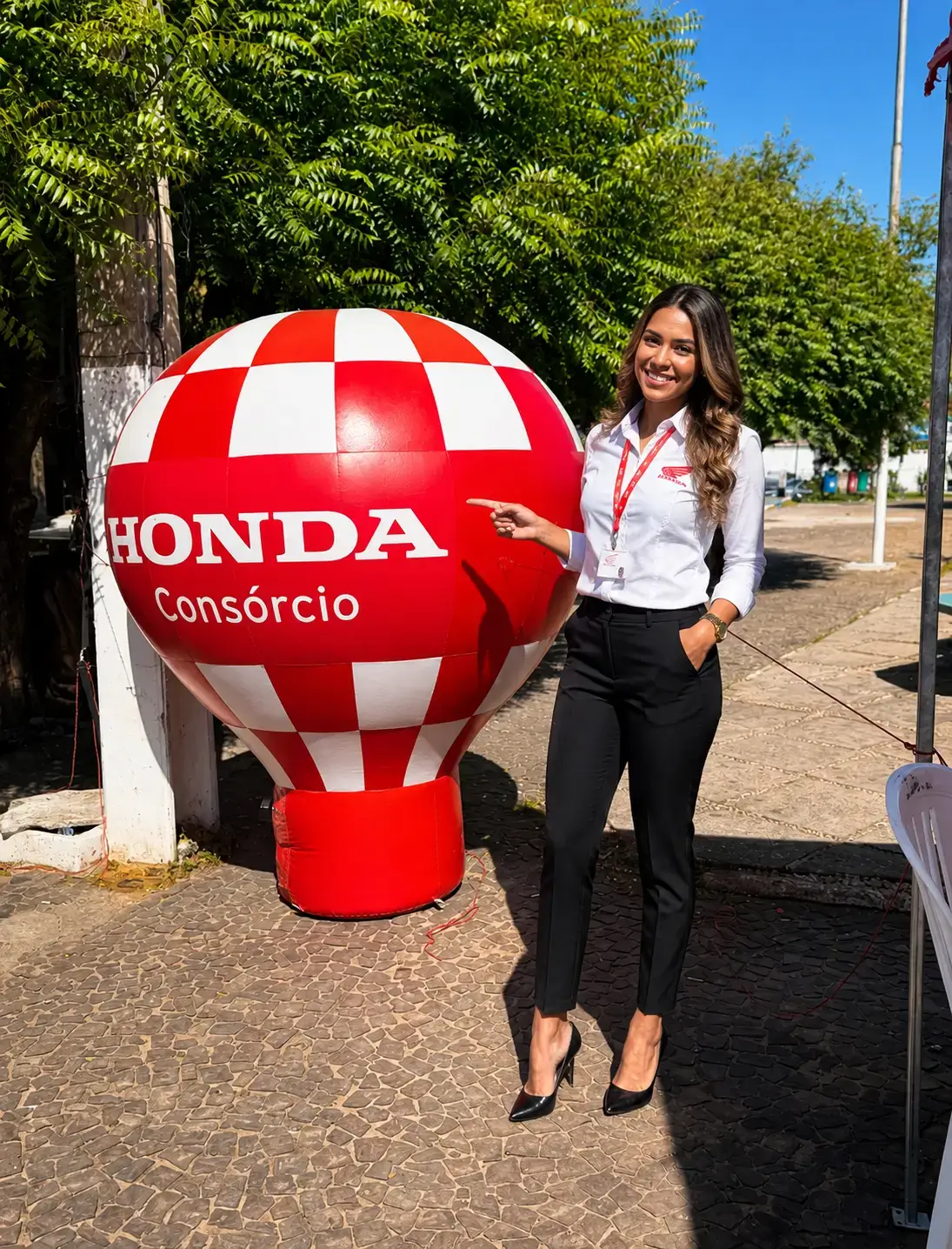 Balão inflável Honda Consórcio em outro evento