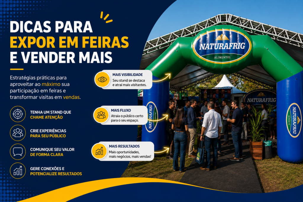 Como Expor em Feiras: 3 Passos para Vender Mais