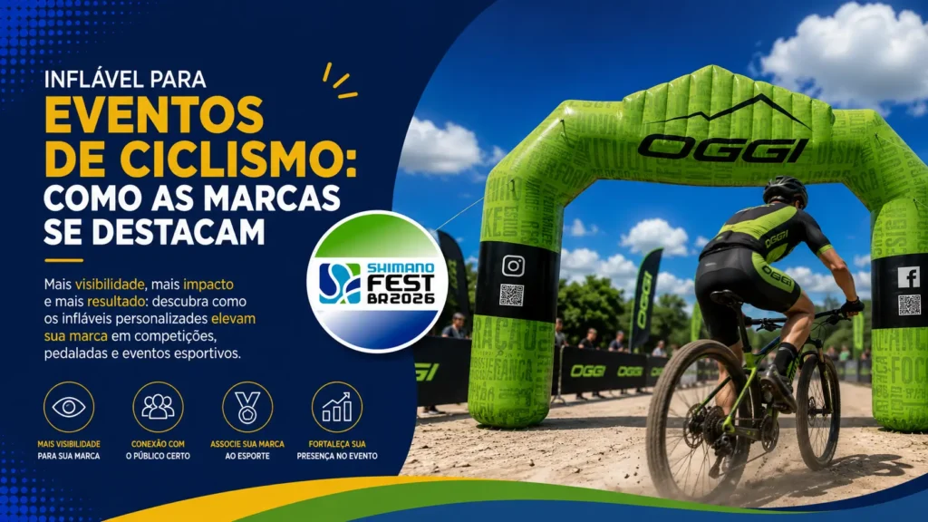 Inflável para Eventos de Ciclismo: Como as Marcas se Destacam