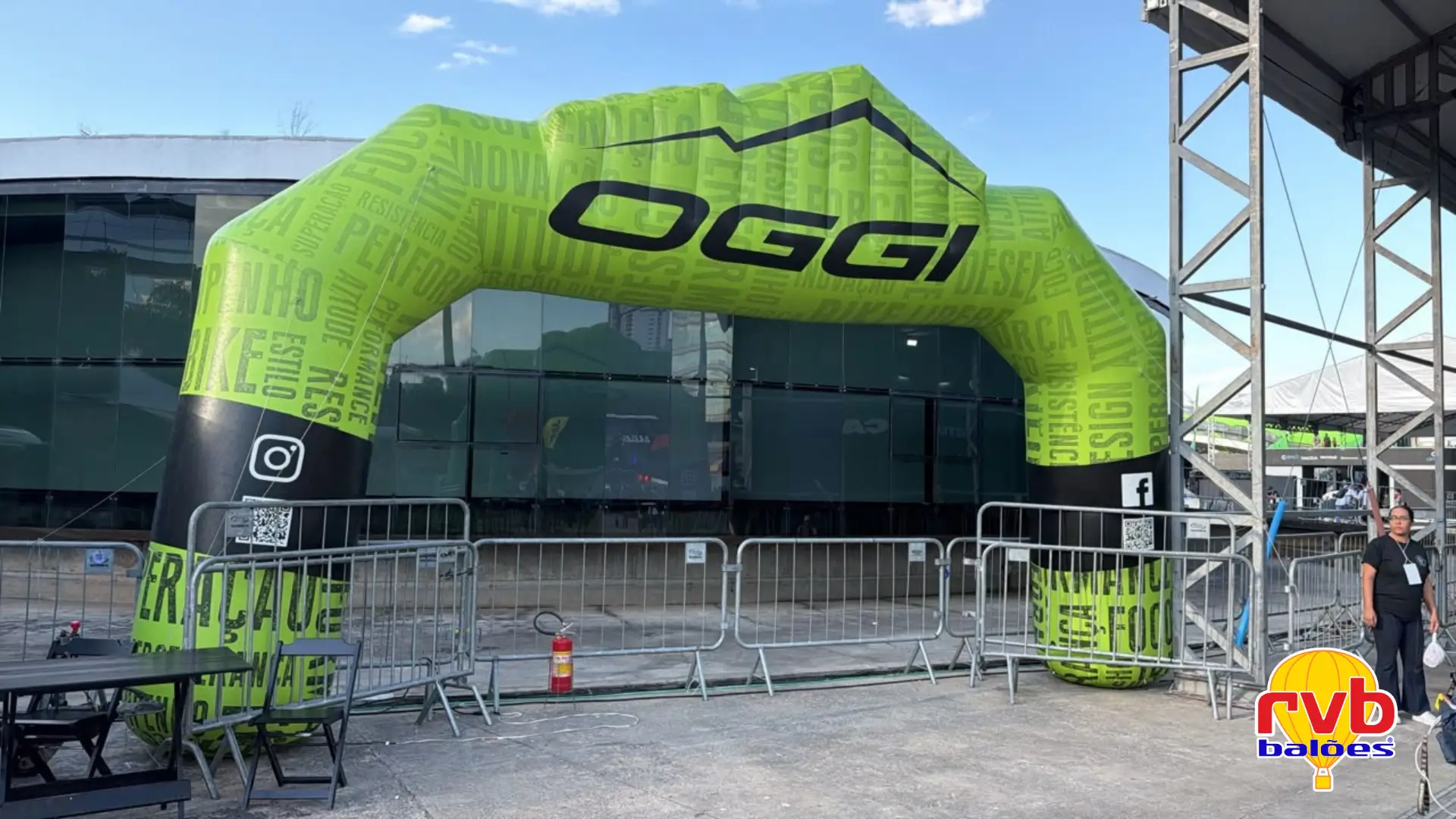 Portal inflável Oggi ao vivo na Shimano Fest 2026