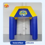 Tenda inflável 2,5x2,5m Farol para feiras, eventos e ações promocionais