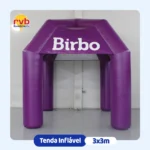 Tenda inflável 3x3m Birbo para feiras e ações promocionais do mercado pet