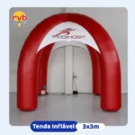 Tenda inflável 3x3m Medii-Hosp para feiras e eventos do setor de saúde