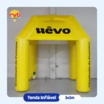 Tenda inflável 3x3m Uêvo para eventos e ações promocionais de suplementos