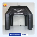 Tenda inflável 4x4m Gravação de Medalha para competições, premiações e eventos esportivos