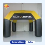 Tenda inflável 5x5m Chevrolet Artvel para feirões e exposição de veículos