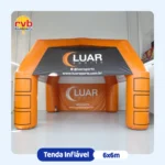 Tenda inflável 6x6m Luar Sports para competições, eventos esportivos e ativações de marca