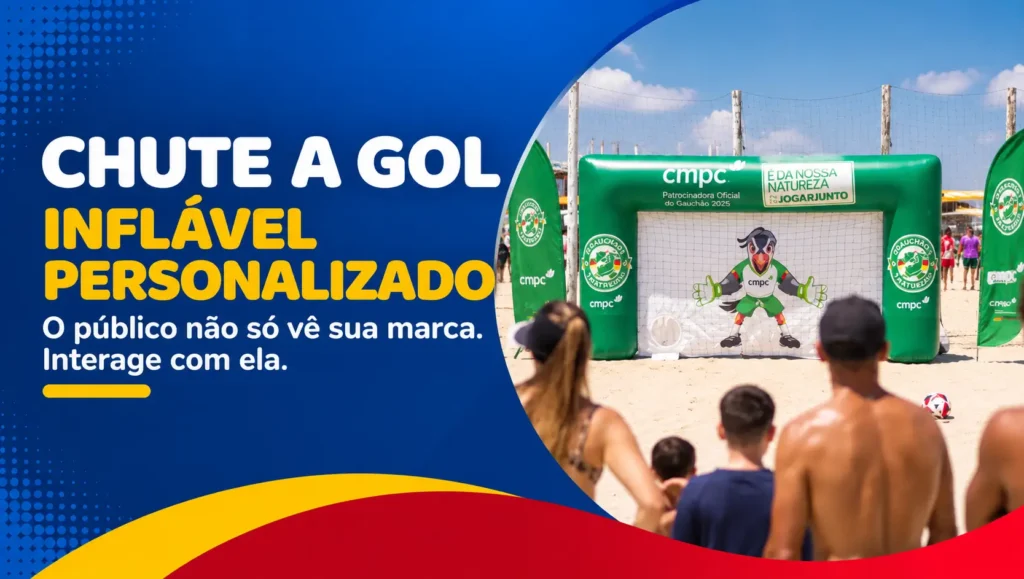 Chute a Gol Inflável: Engajamento e Aplicações por Segmento